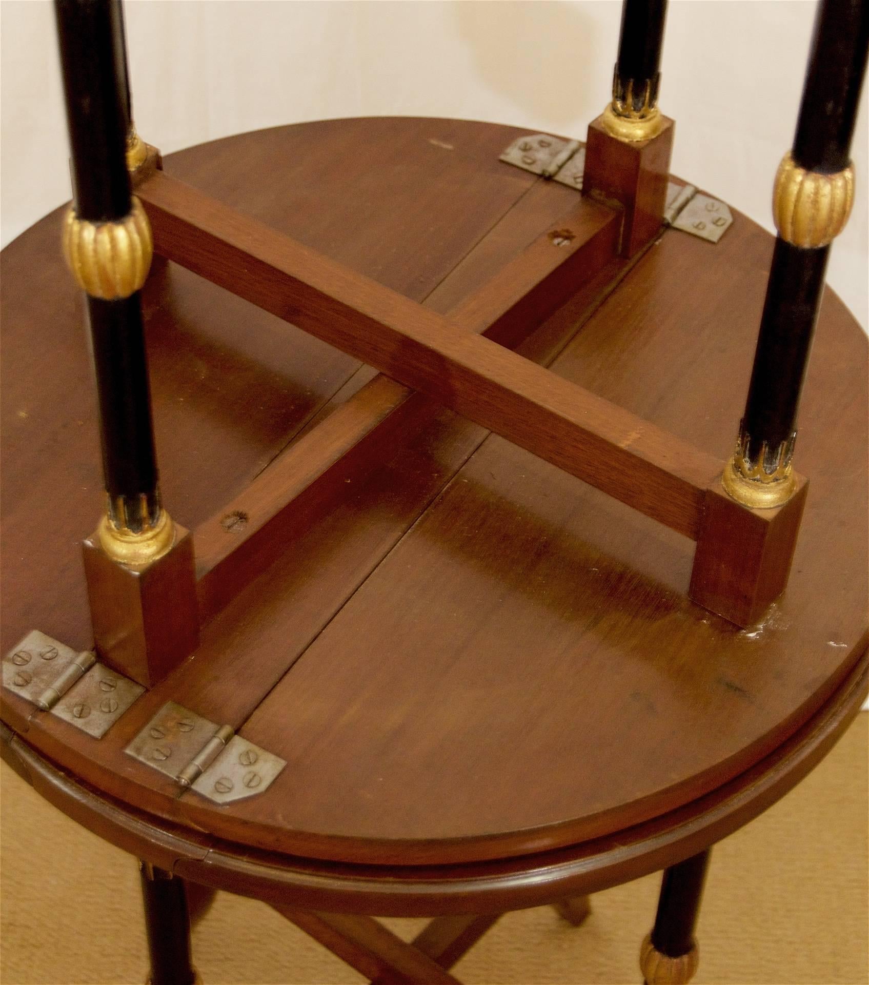 Regency-Style Folding Occasional Tables from the Fontainebleau For Sale 1