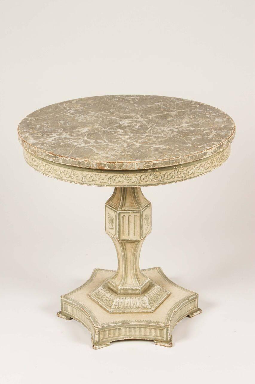 19th Century Painted Trompe L’oeil Table For Sale 1