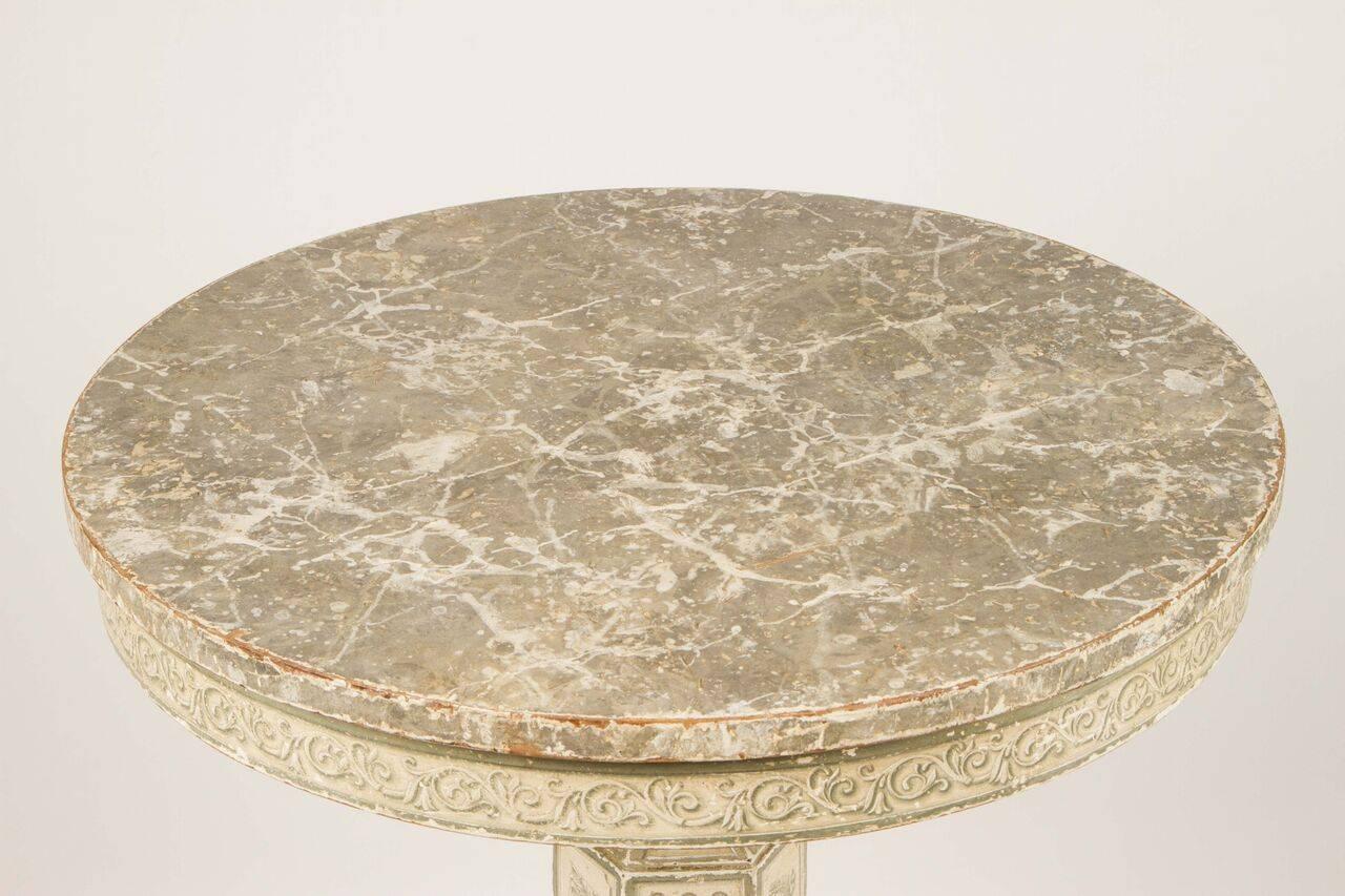 19th Century Painted Trompe L’oeil Table For Sale 3