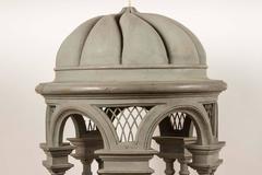 Large French Wood Painted Lantern