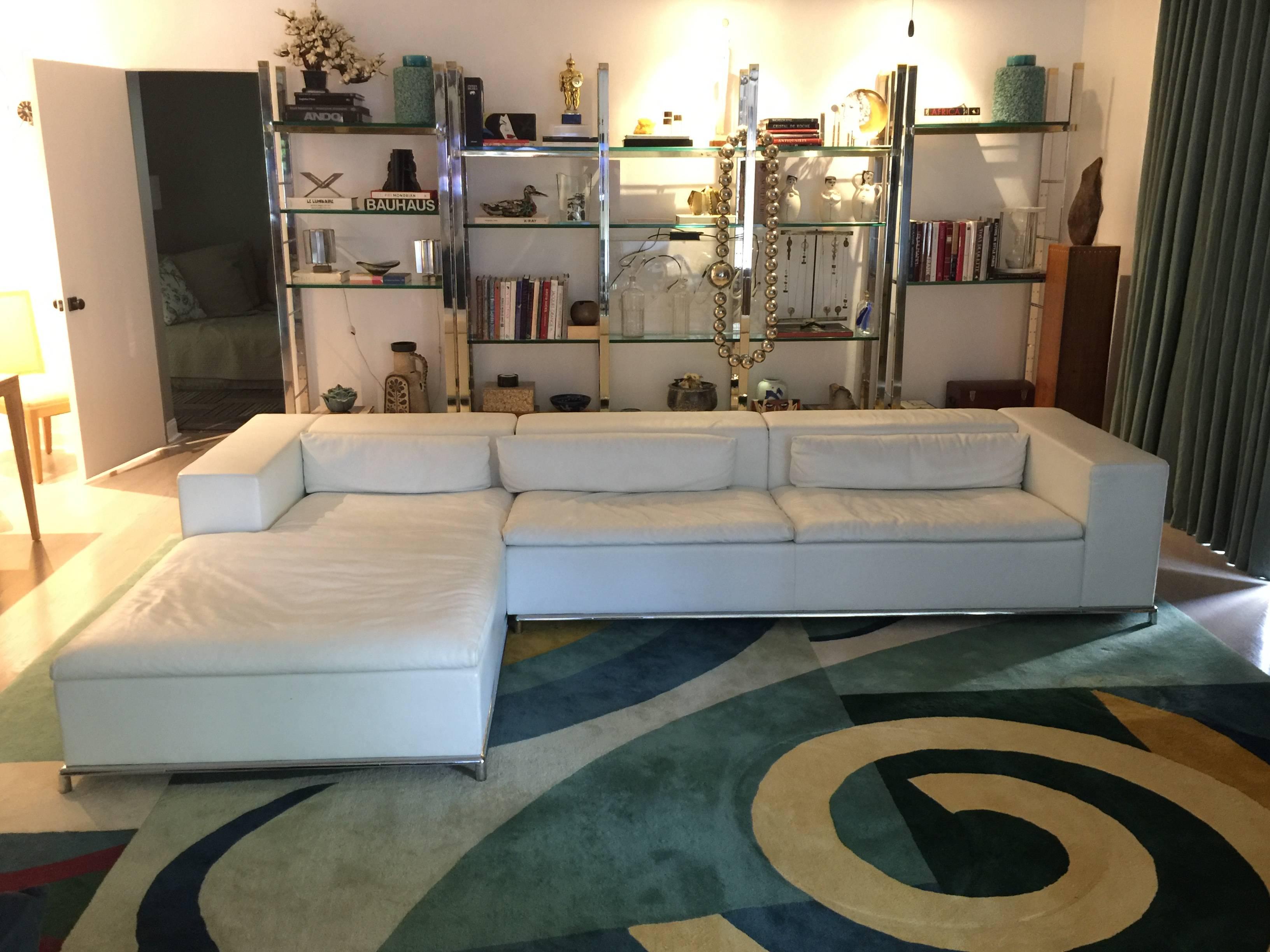 Swiss DS-7 for De Sede Modular White Leather Sectional by Antonella Scarpitta