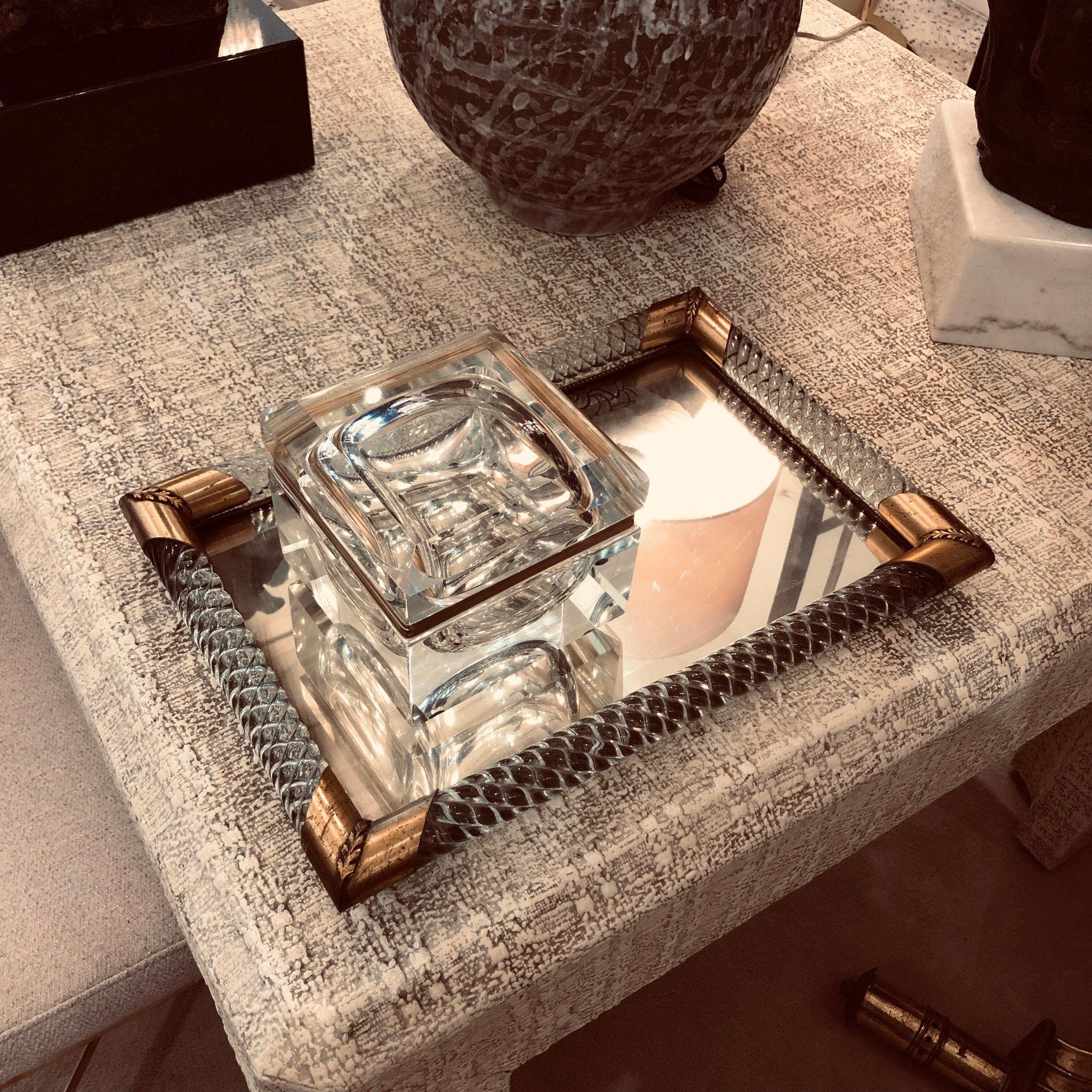 Torciglioni Murano Glass Tray by Venini 1