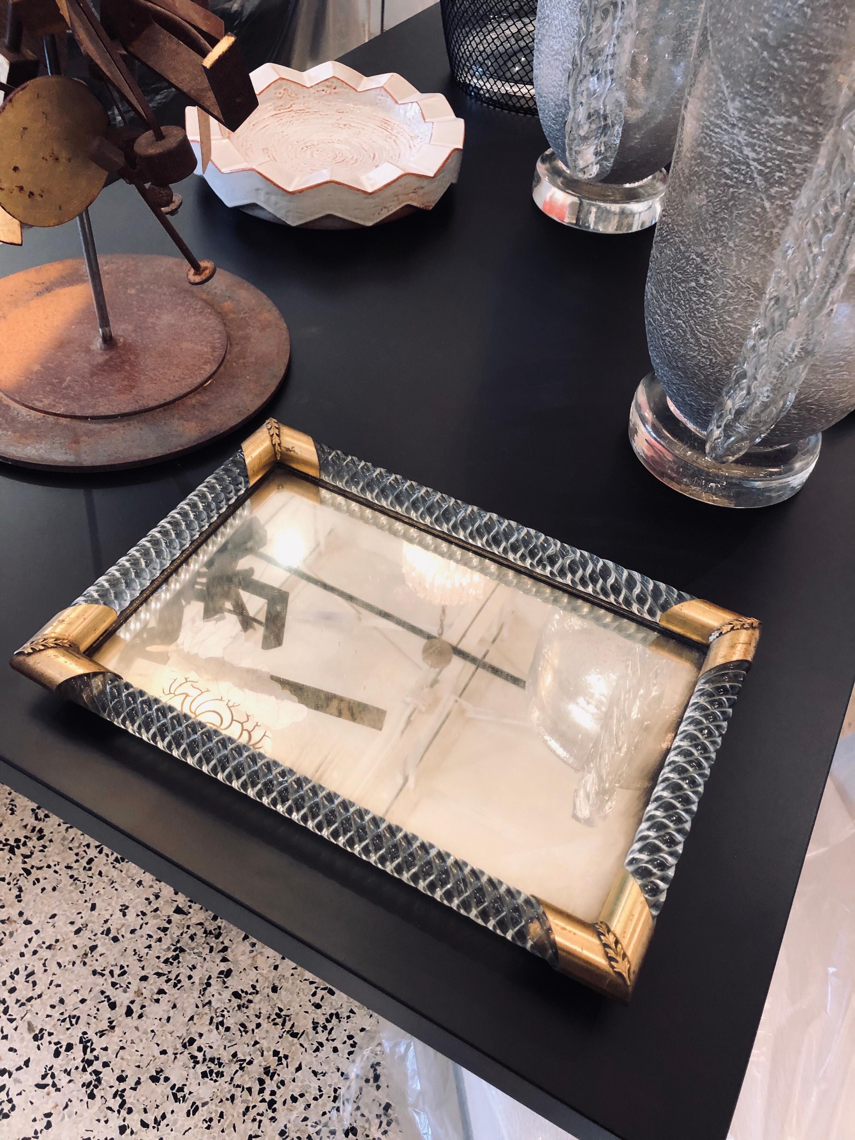 Torciglioni Murano Glass Tray by Venini 3