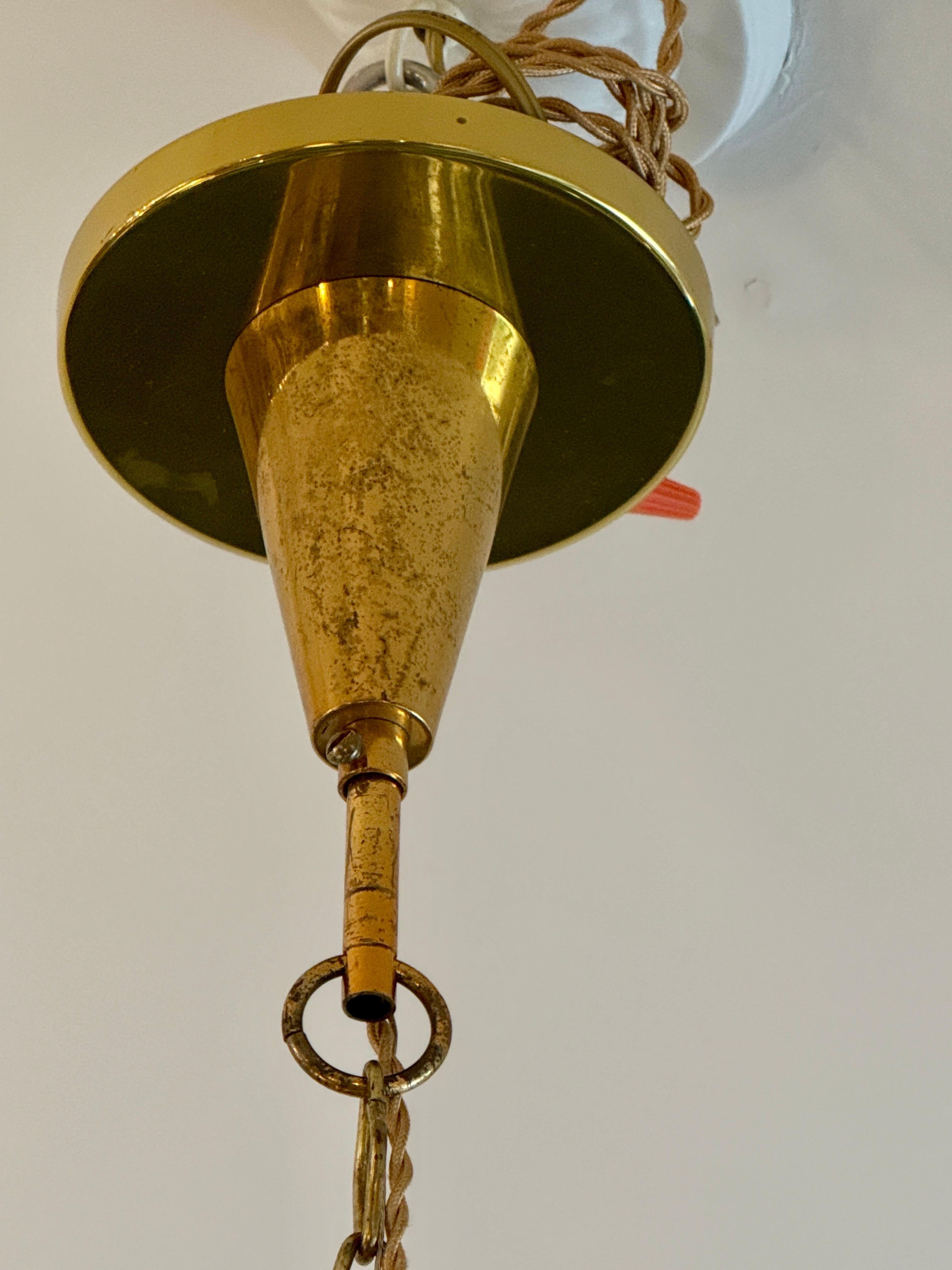 Mid-Century Modern Pair of Mid-Century Italian Hanging Lanterns For Sale
