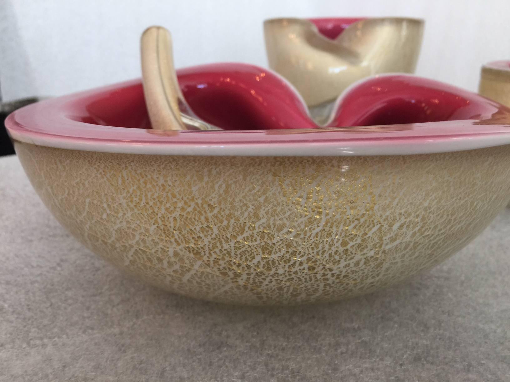 Barovier e Toso Murano Juego de fumar de cuatro piezas Italiano en venta