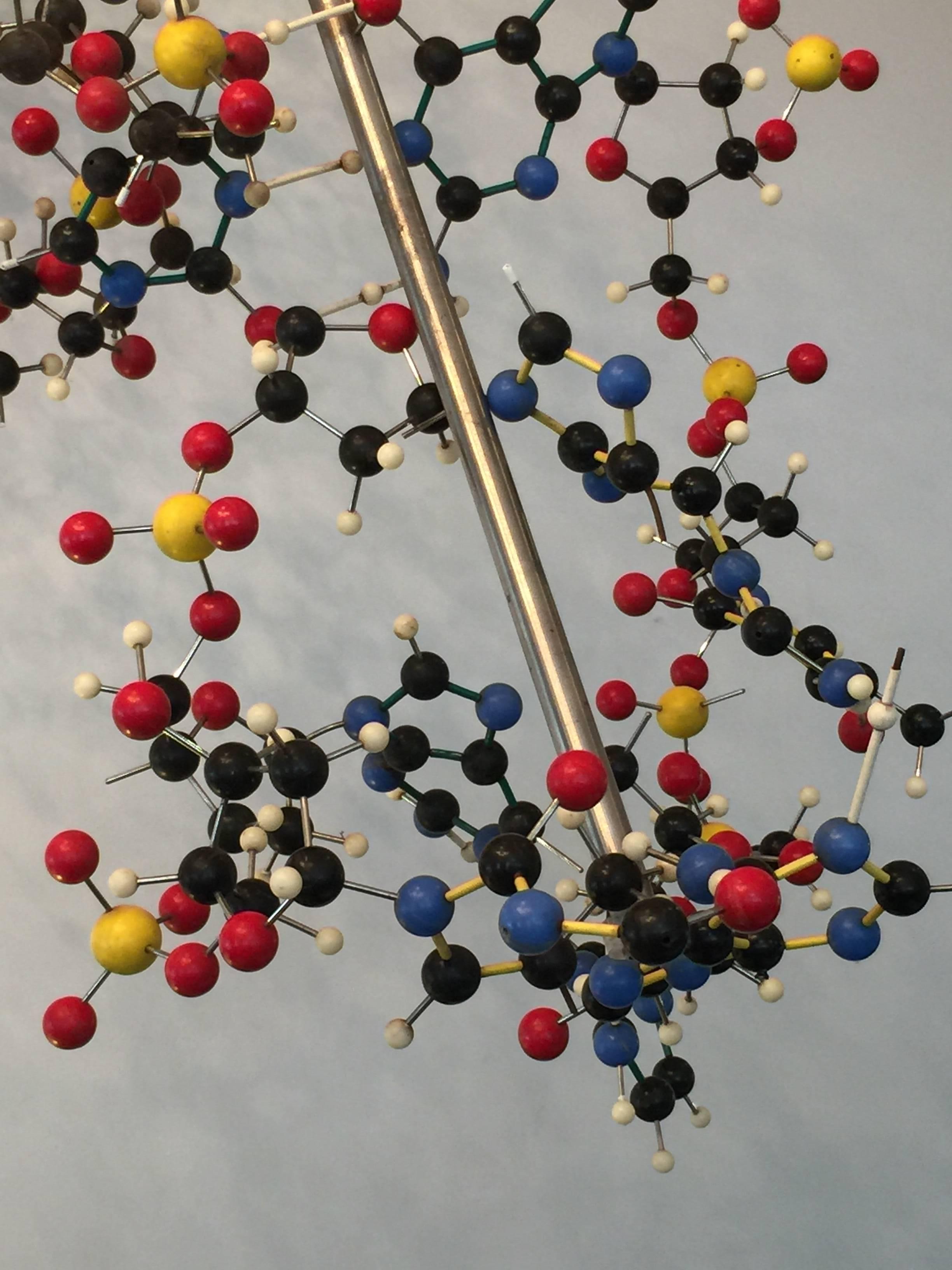 American Colorful Molecular Model Wall Sculpture