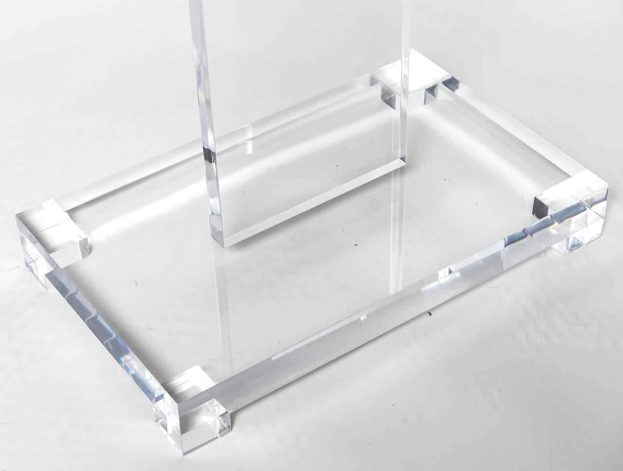 Thick Lucite Art or Display Easel at 1stdibs