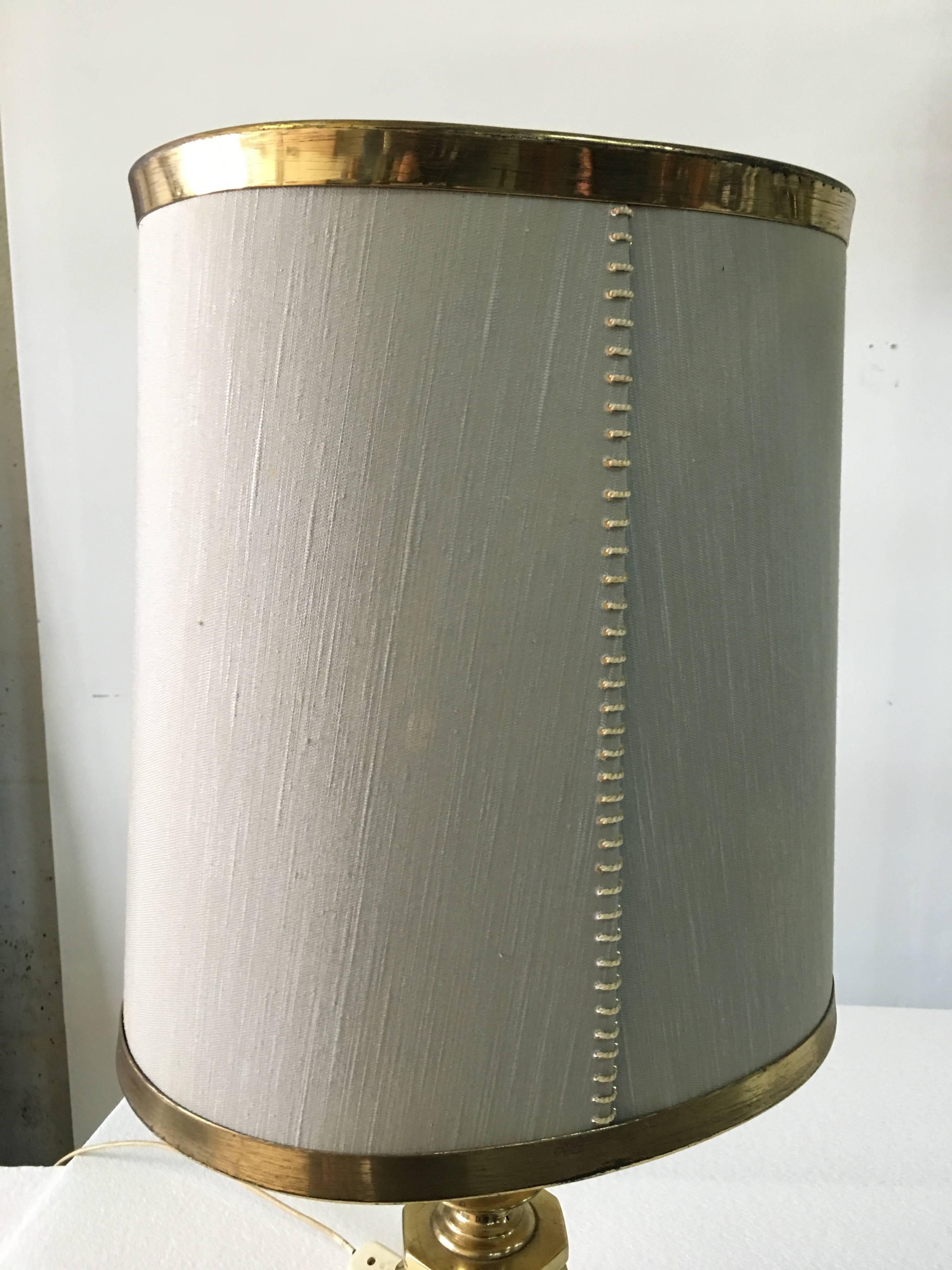 Mid-Century Modern Original Arnaldo Pomodoro Style Heavy Bronze Lamp