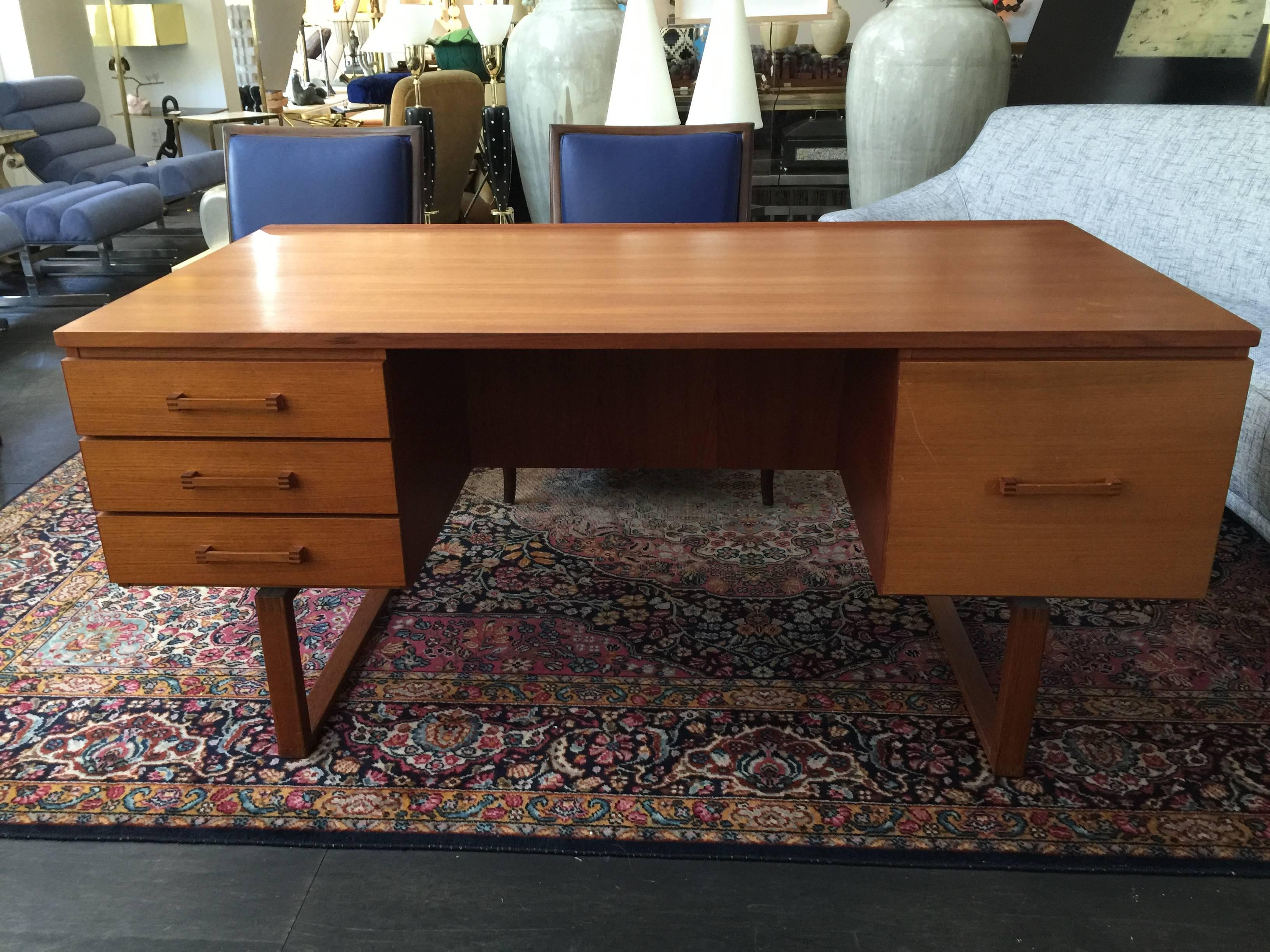 Mid century desk by Henning Jensen and Torben Valeur.