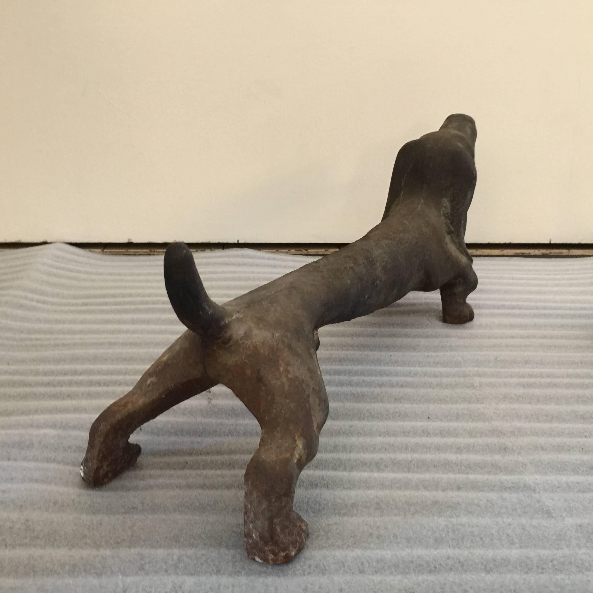 cast iron weiner dog