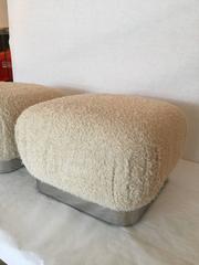 Karl Springer Soufflé Poufs/Ottomans
