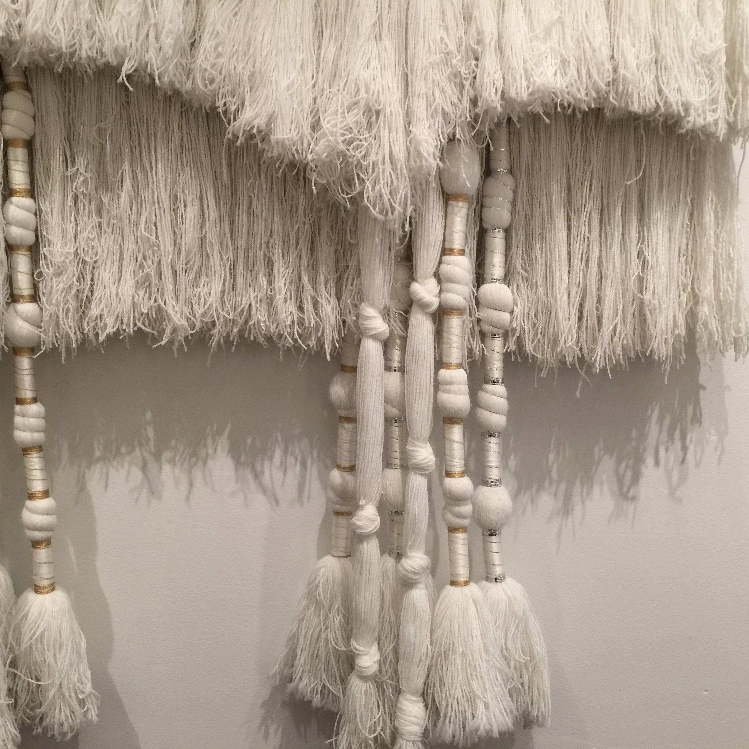 1960s large macrame wall hanging