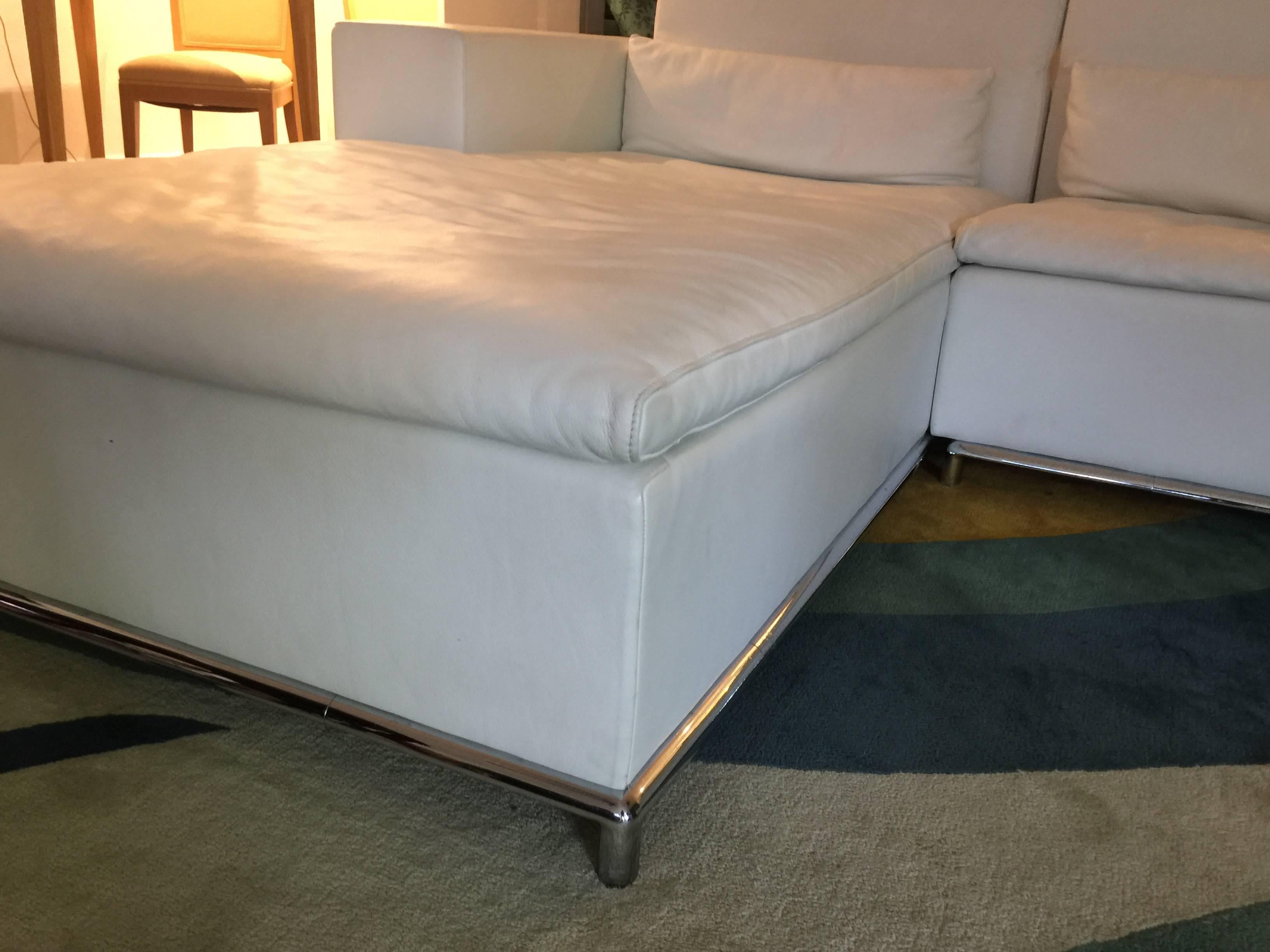 DS-7 for De Sede Modular White Leather Sectional by Antonella Scarpitta In Excellent Condition In East Hampton, NY