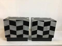 Brutalistische Schränke aus soldiertem Aluminium, Paar