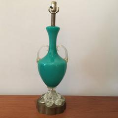 Lampada da tavolo Barovier Murano in Greene & Greene