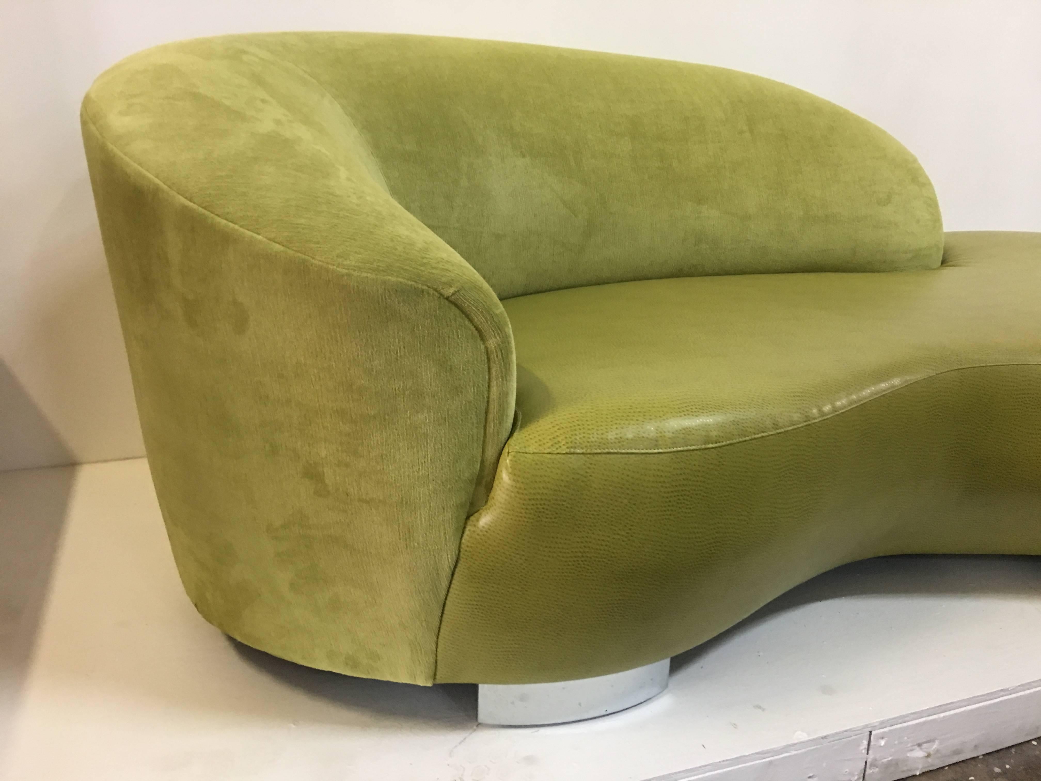 Curved sofa by Weiman in great clean 