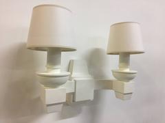 Arbus Style Double-Arm Wall Sconces, Pair