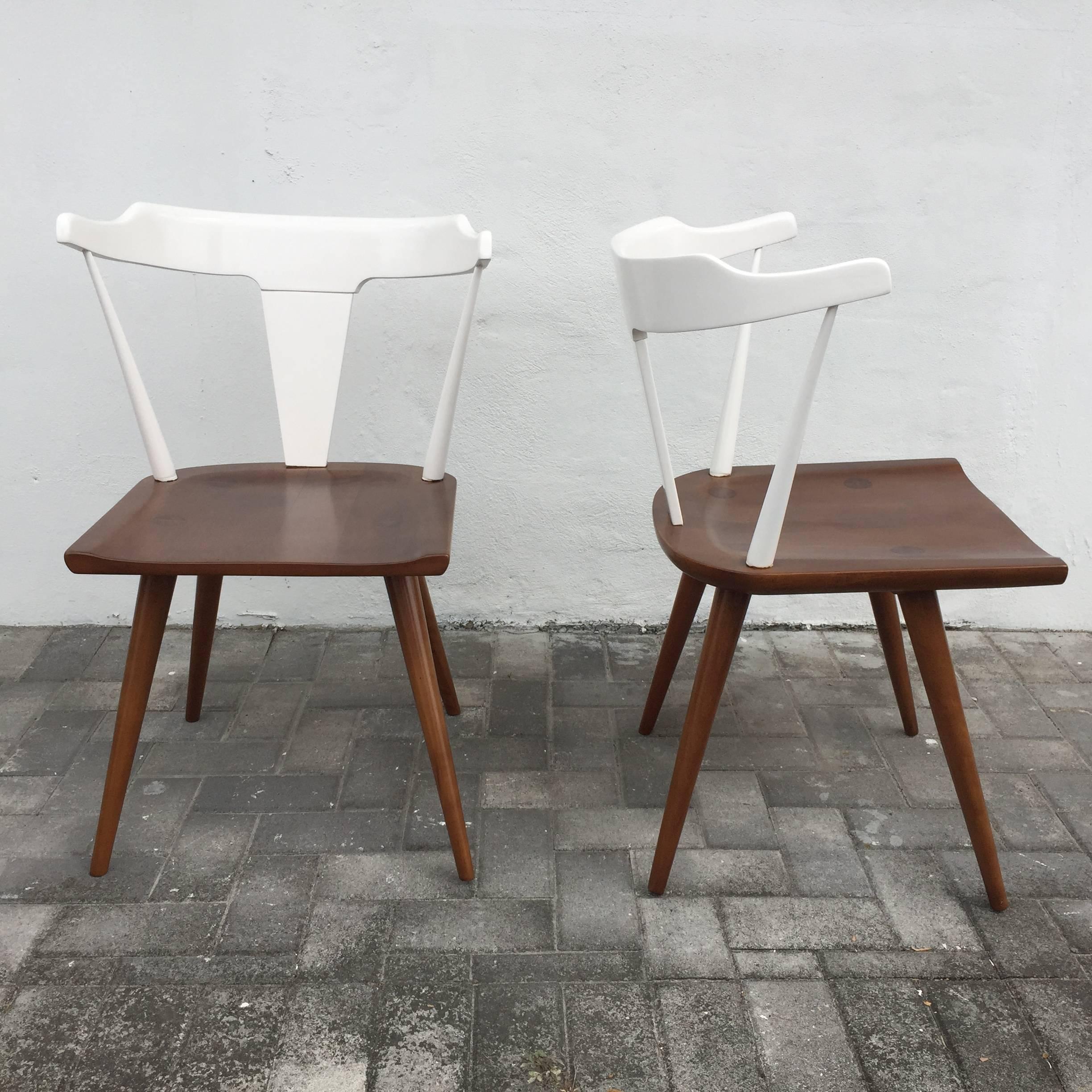 Américain Chaises de jardinières bicolores vintage Paul McCobb, PAIR en vente