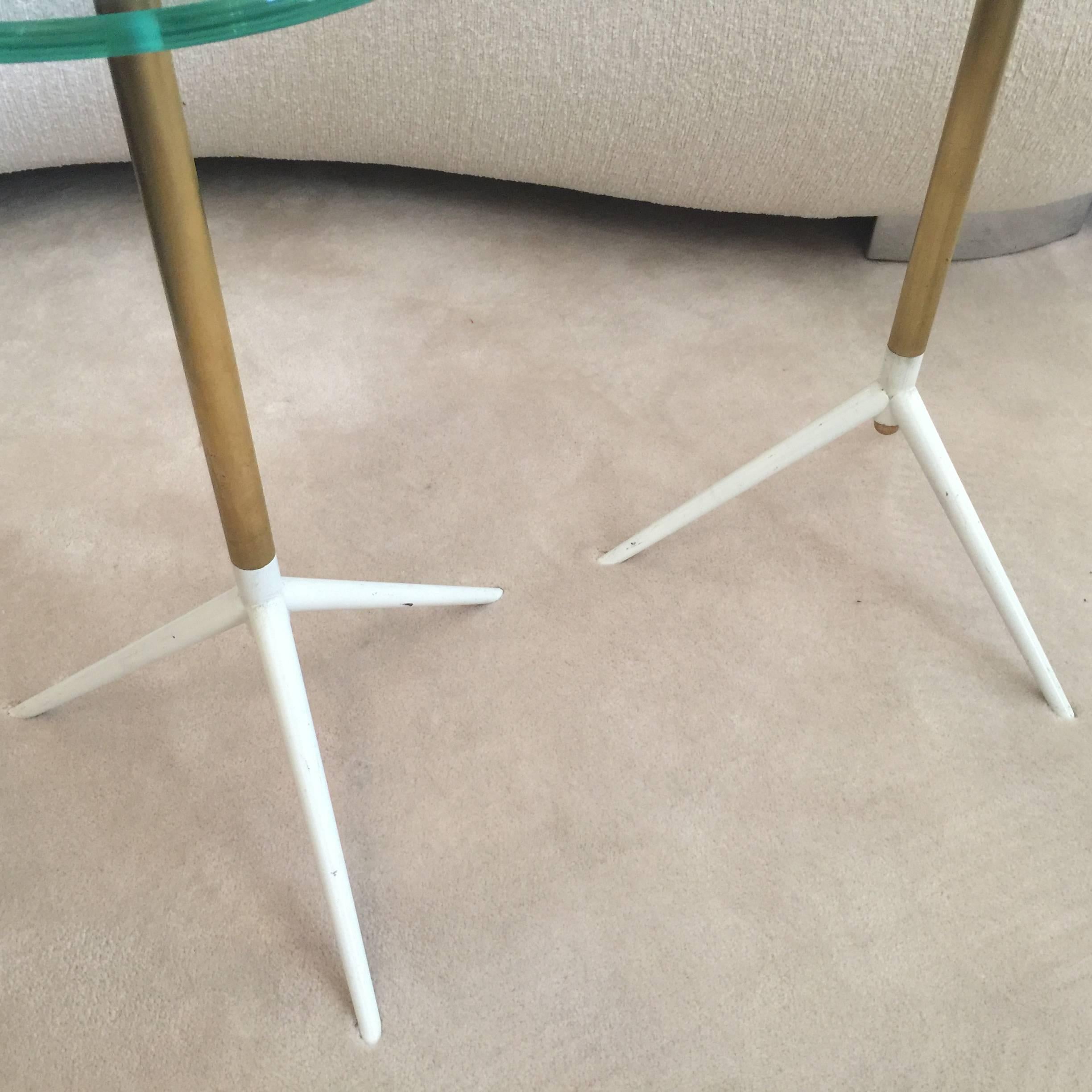 Mid-Century Modern Pair of Mategot Style Side Tables