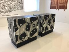 Pair of Brutal Soldered Aluminum Cabinets