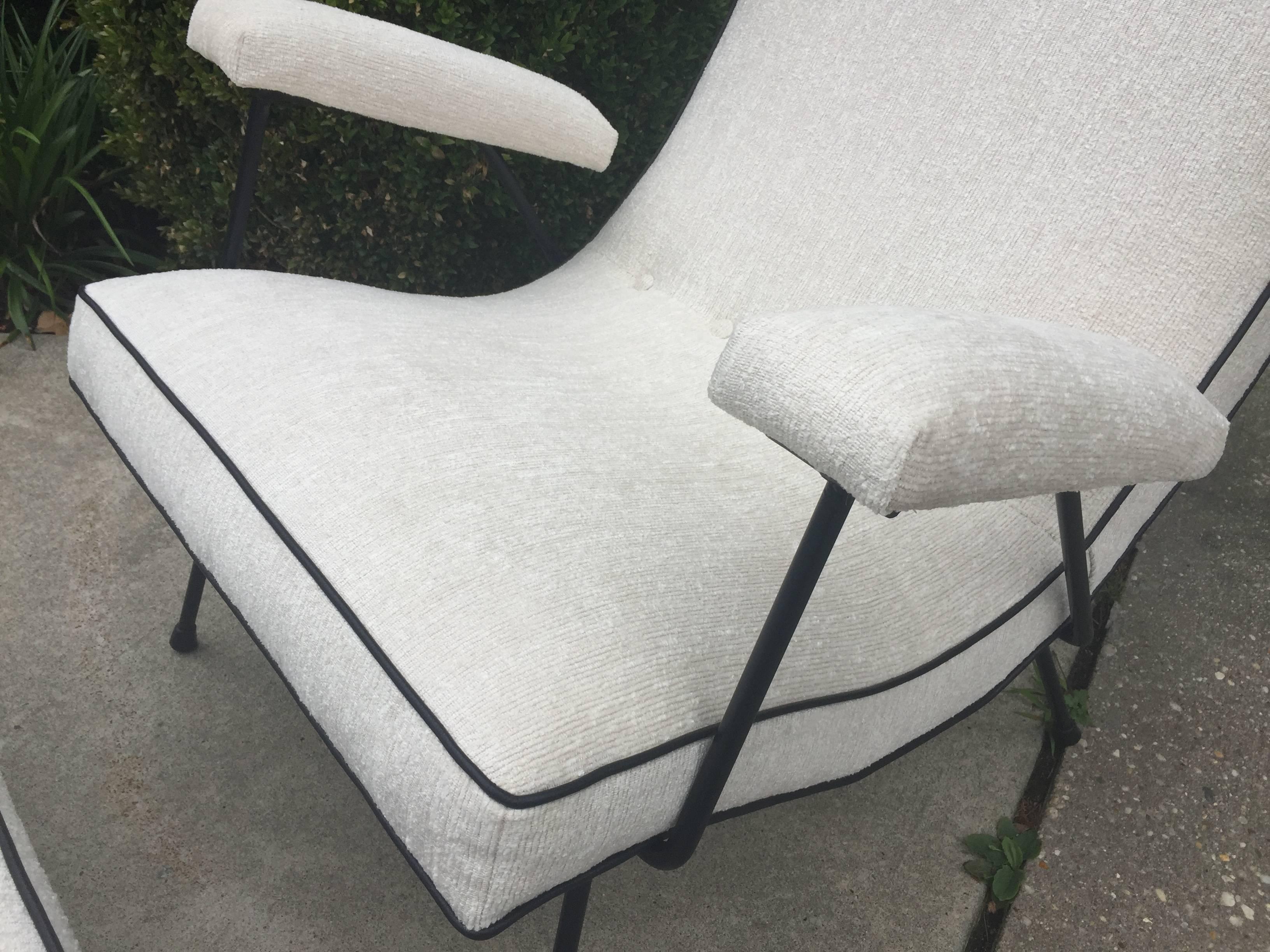 Vintage Adrian Pearsall Lounge Chair + Ottoman In Excellent Condition In East Hampton, NY