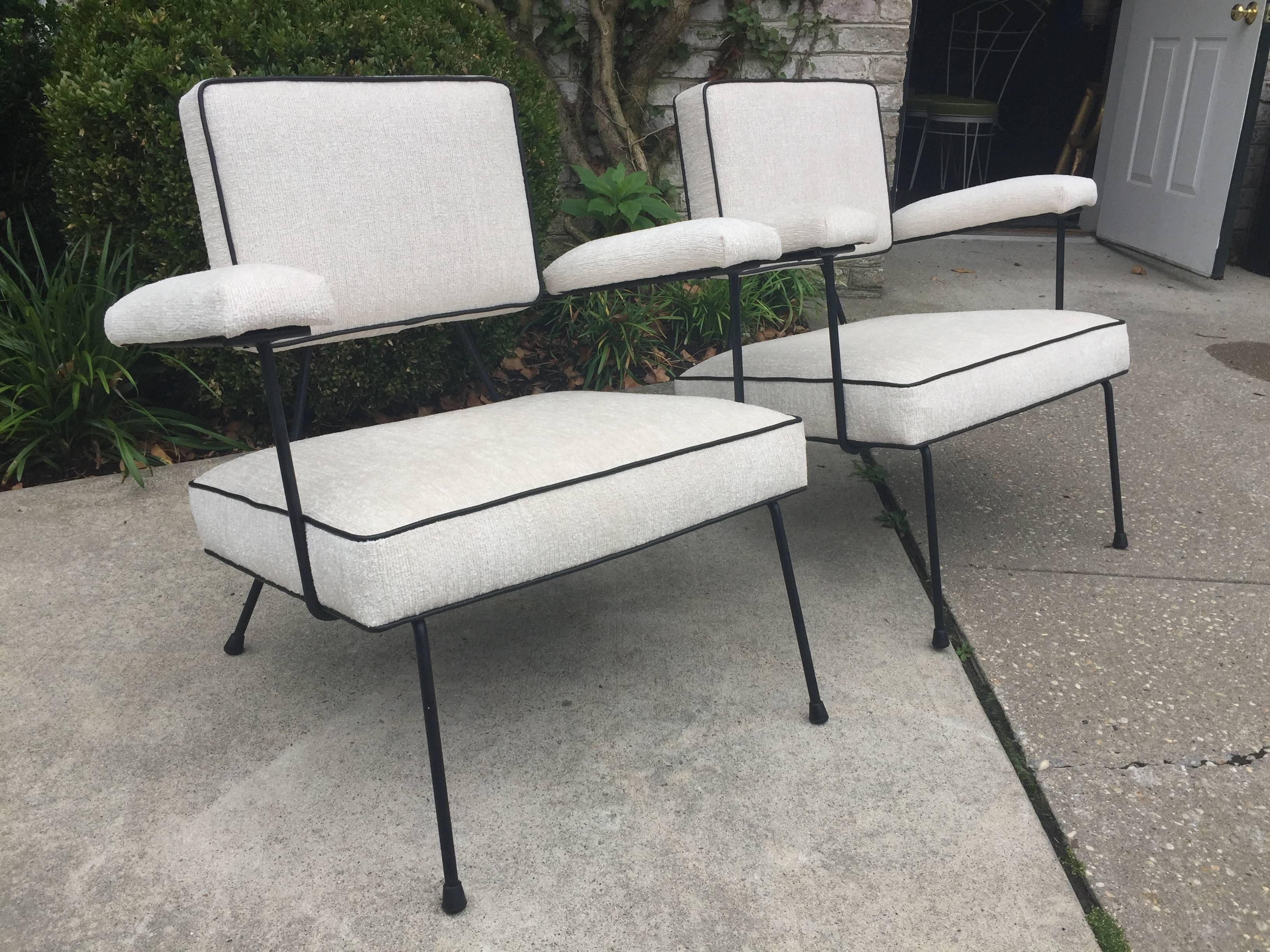 American Adrian Pearsall Mid-Century Armchairs, Pair