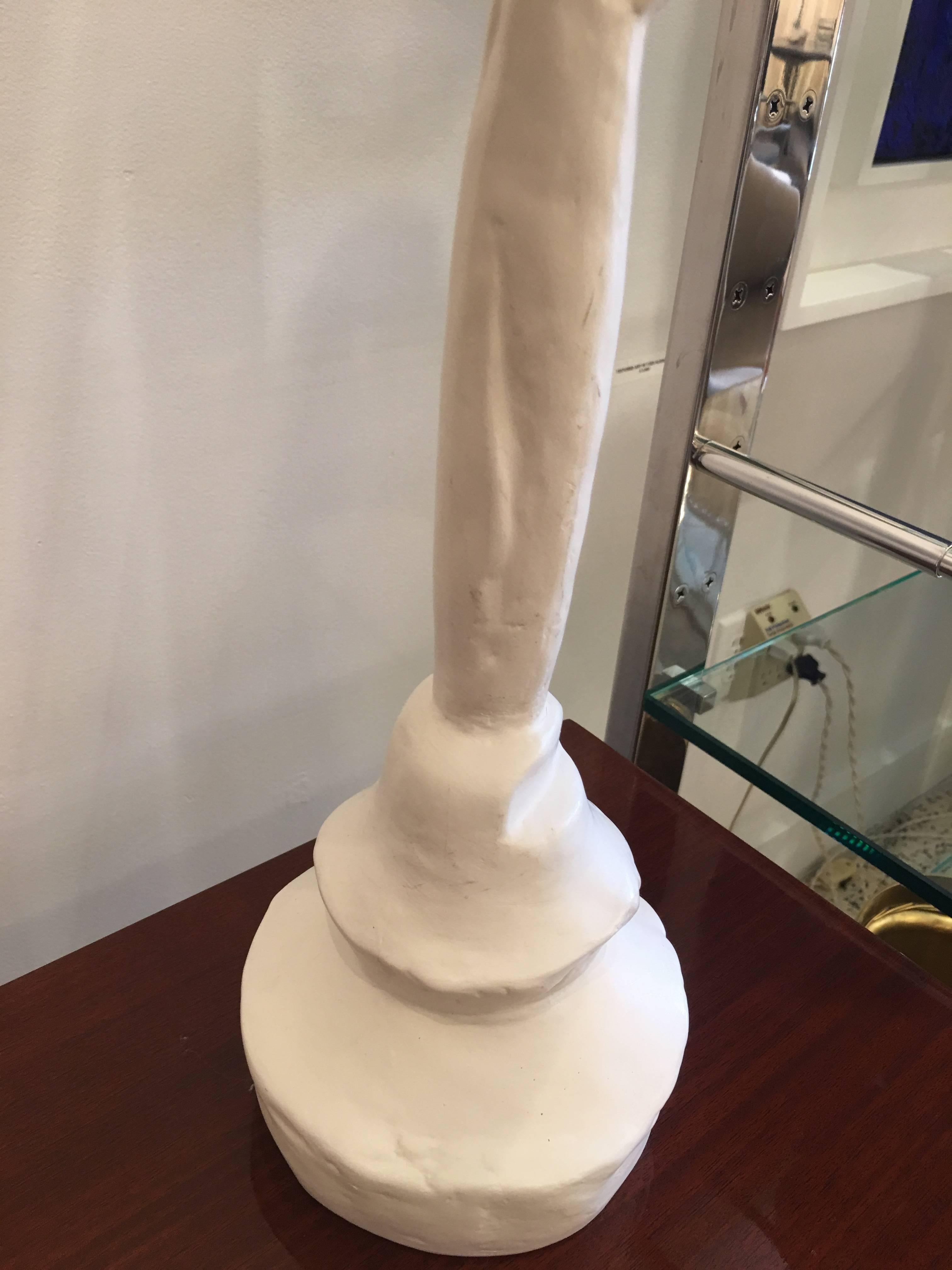  « Tete de Femme »  Lampe de table, style Giacometti  Bon état - En vente à East Hampton, NY