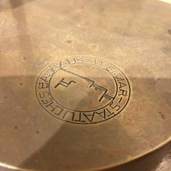 Marcel Breuer Brass Table Lamps, Bauhaus, circa 1920