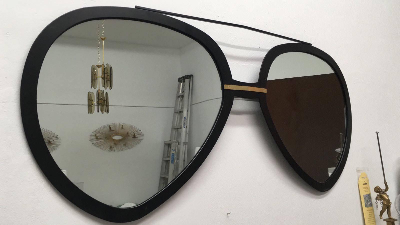 large mirrored aviator sunglasses