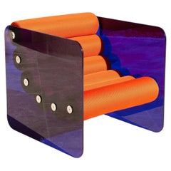 Mw02 "pop"  Sessel mit lila Glas von MW DESIGNER FURNITURE