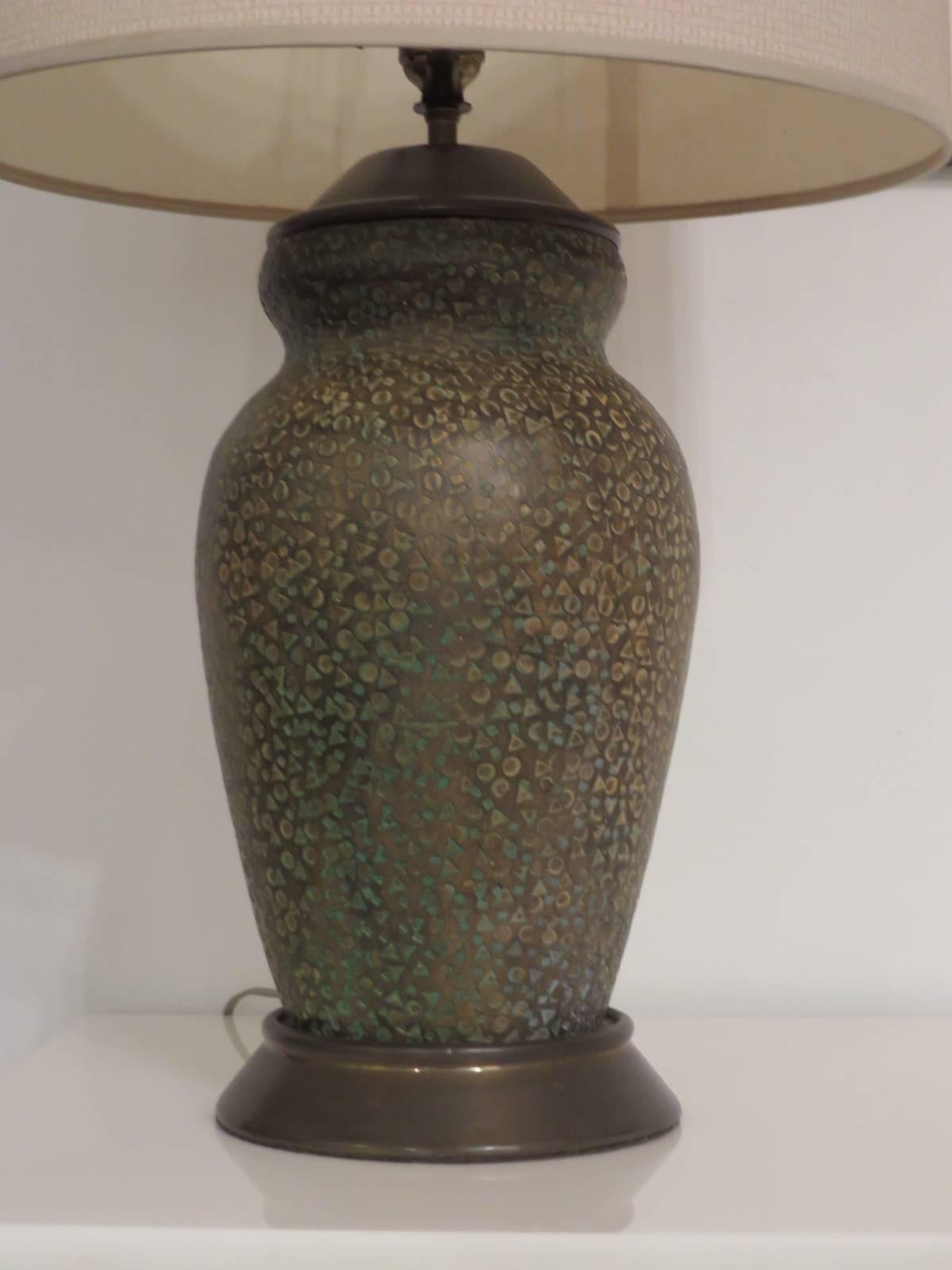 Italian Zaccagnini Ceramic Table Lamp For Sale