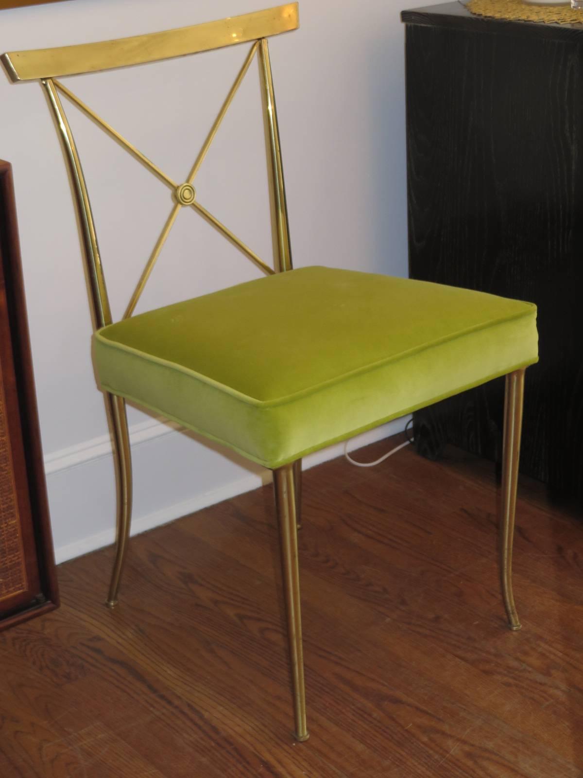 American Brass Chair Designed by Billy Haines