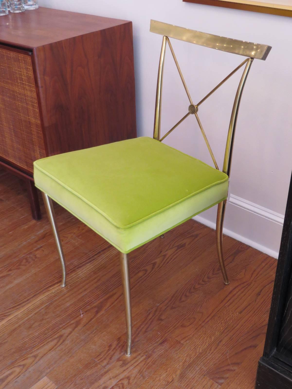 Brass Chair Designed by Billy Haines In Excellent Condition In Tarrytown, NY
