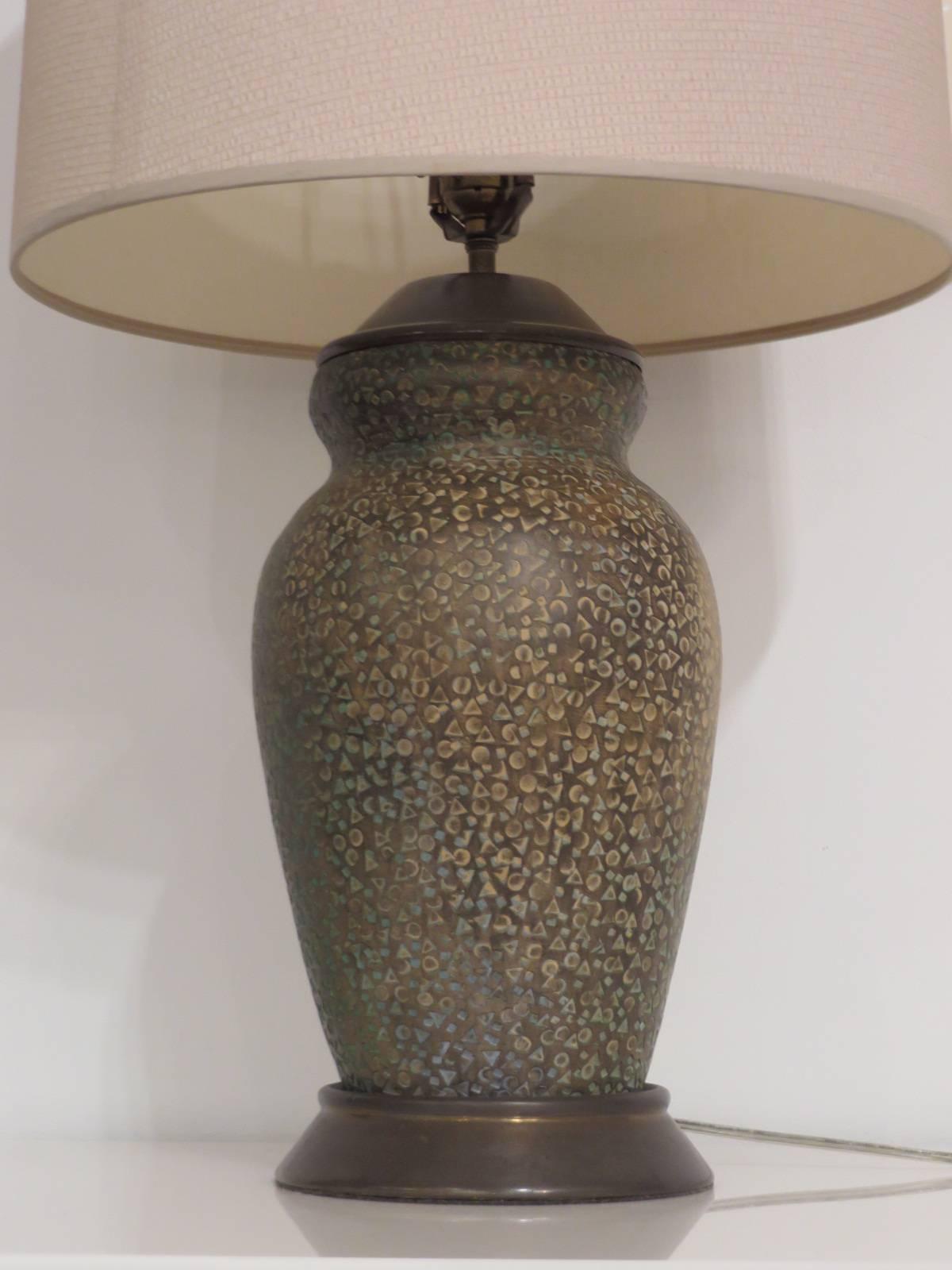 Mid-20th Century Zaccagnini Ceramic Table Lamp For Sale