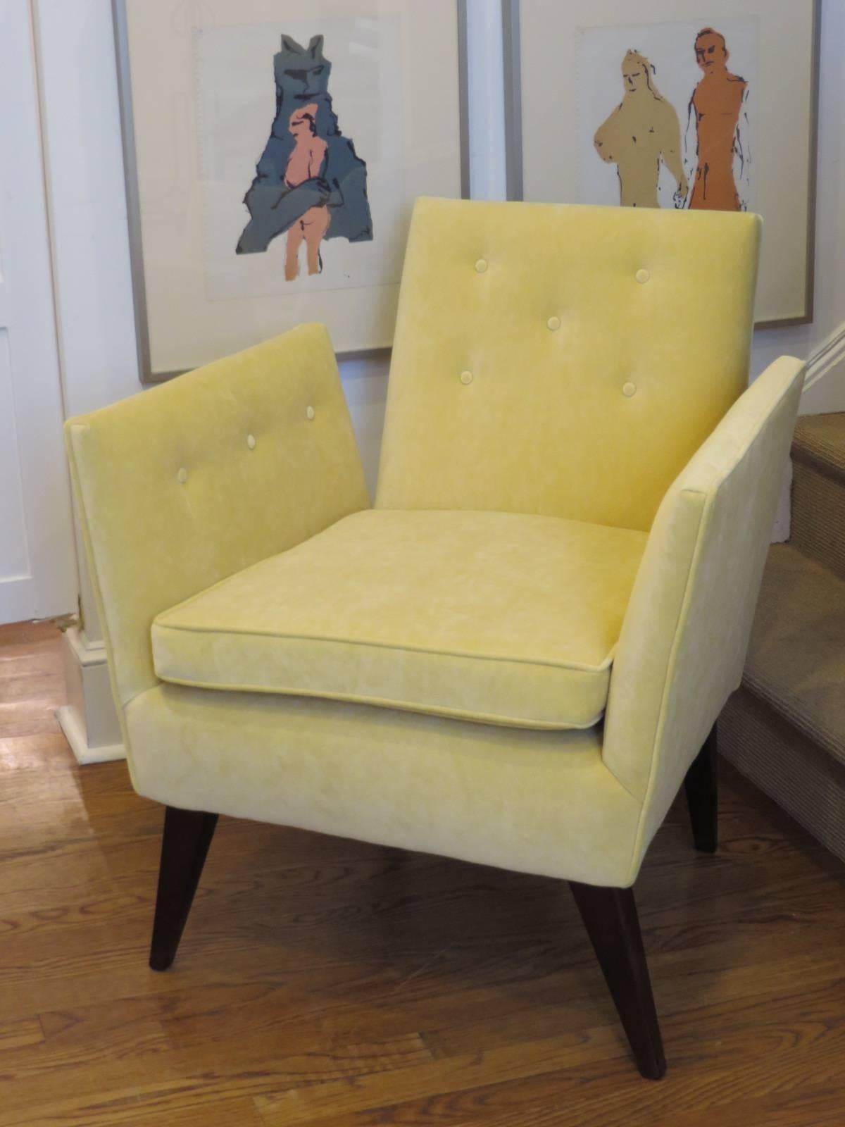 American Mid-Century Armchair in the Style of Dunbar