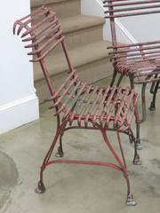 Set of Four 1930s French Outdoor Chairs