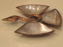 Divided Bird Form Bowl from Los Castillo, Mexico