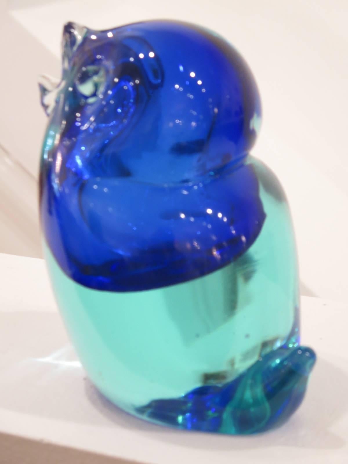 Mid-Century Modern Murano Glass Bird by Salviati