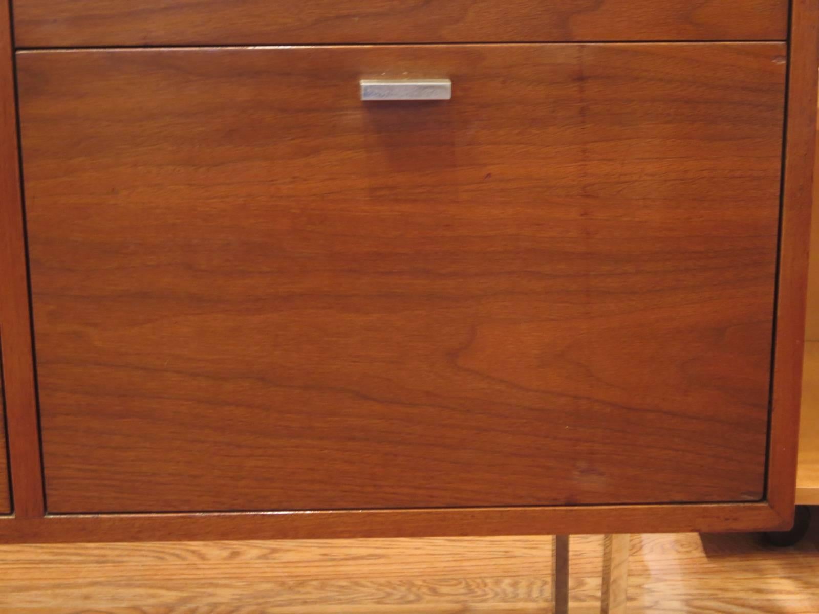 American Harvey Probber Walnut Cabinet For Sale