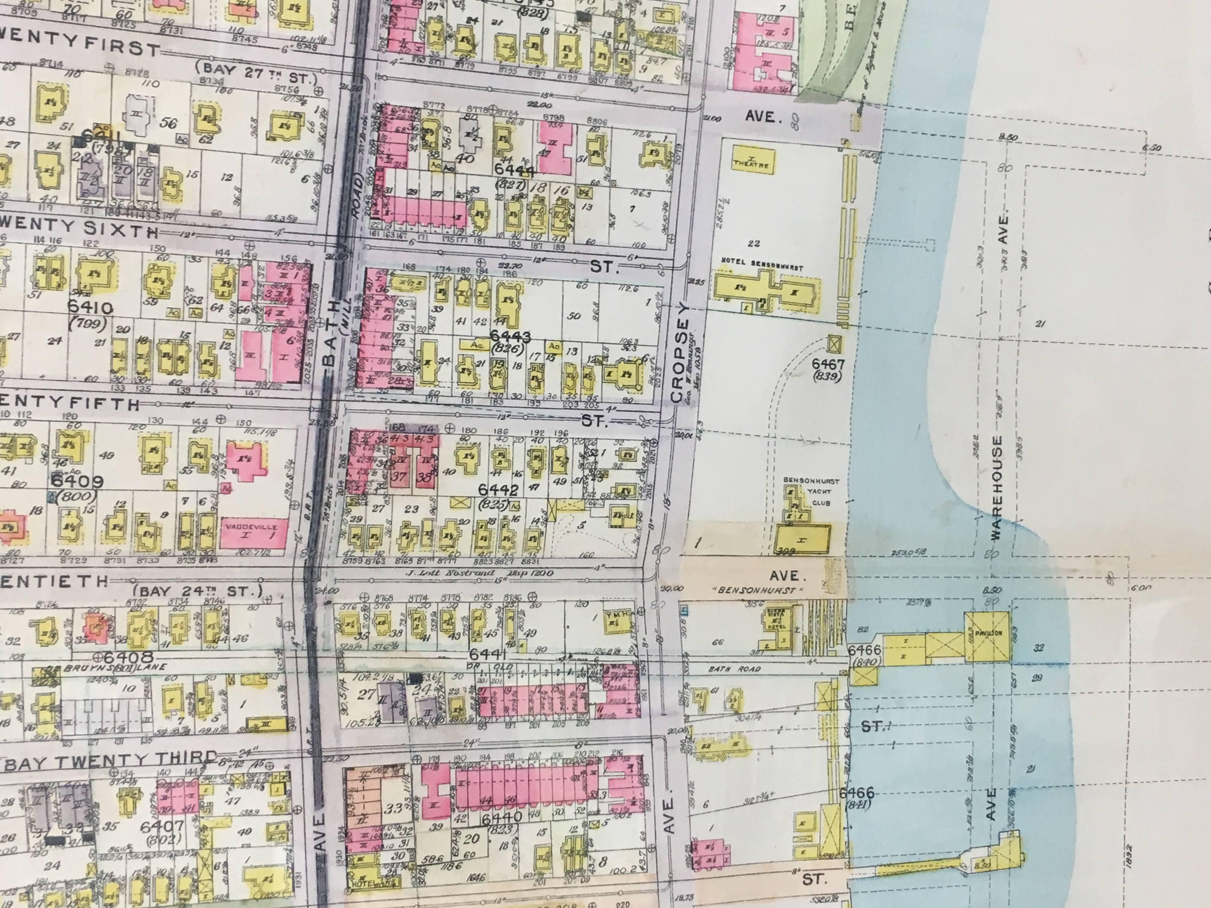Early 20th Century Rare 1916 Map of Brooklyn For Sale