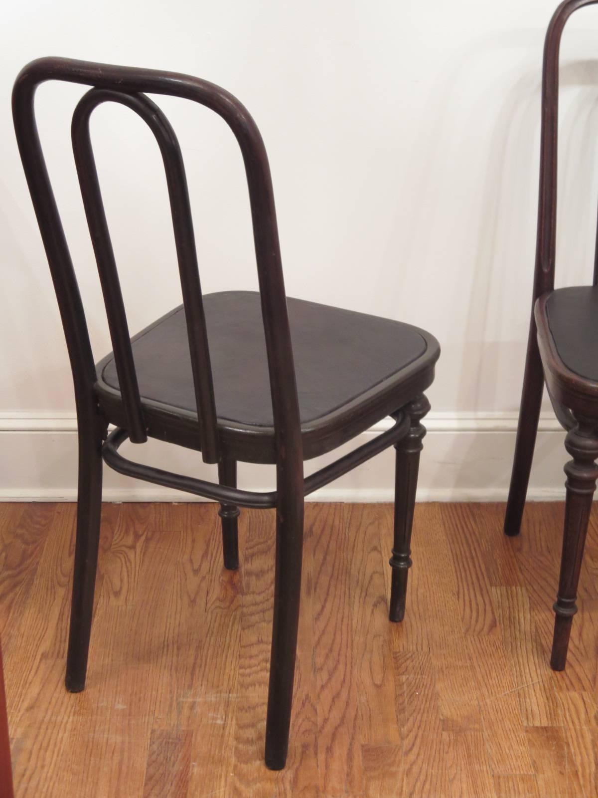 Art Nouveau Pair of Chairs 41 by Thonet