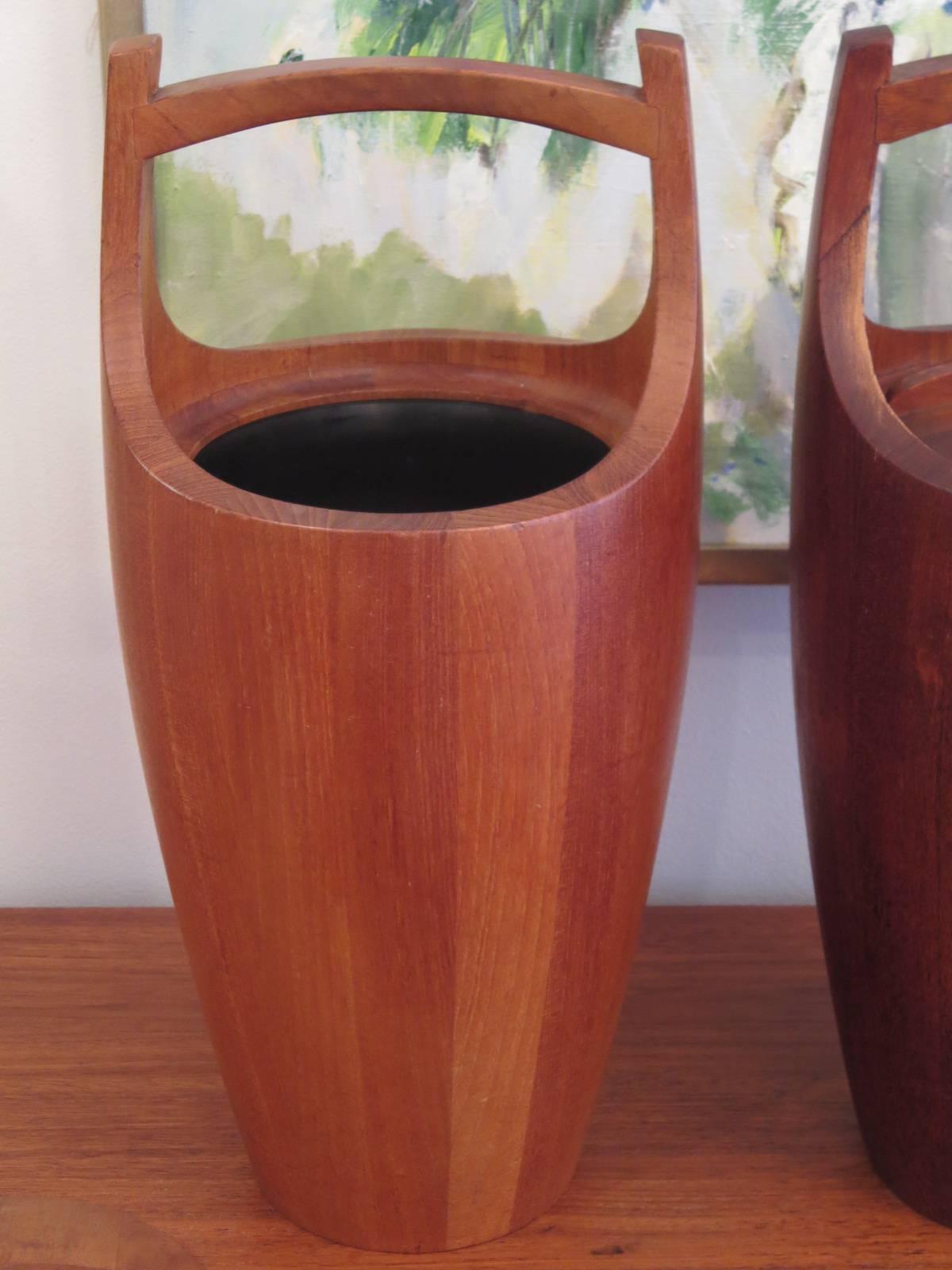Mid-Century Modern Pair of Large Ice Buckets by Jens Quistgaard