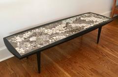 Mid-Century Mosaic Coffee Table