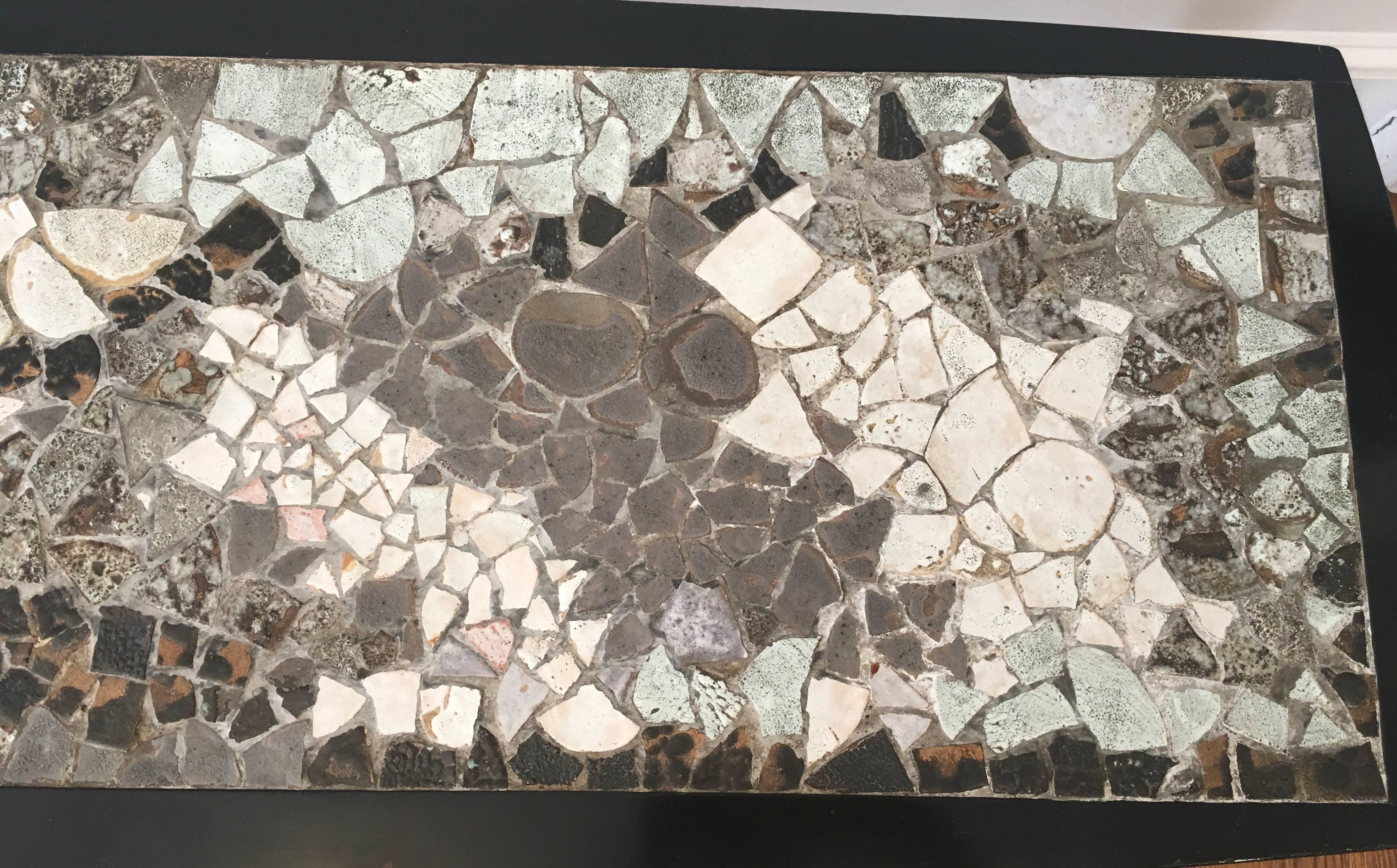 Mid-Century Mosaic Coffee Table For Sale 1