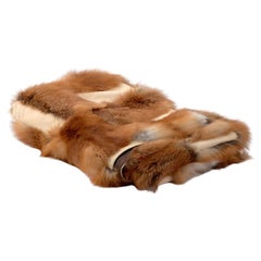 Tapis de lit en daim et renard rouge de Muchi Decor, fabriqué en Italie