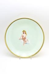 Set of Nine Minton 19th Century Hand-Painted Dessert Plates, Antonin Boullemier
