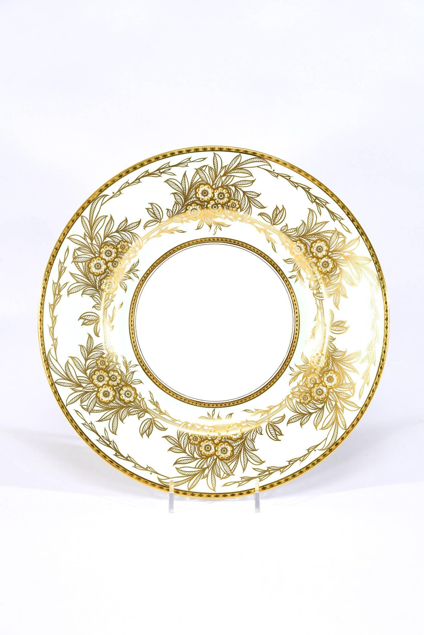 gold leaf plates