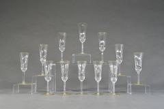 12 St. Louis "Apollo" Flutes with Gold