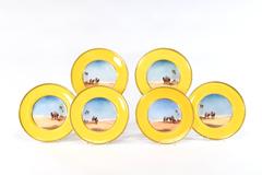 12 Royal Doulton Hand Painted Plates Signed H. Allen Desert Scenes with Camels