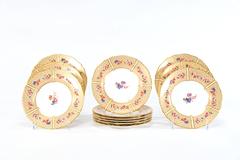 Copeland Spode for Tiffany Dessert & Tea Set for 12 Floral Japonesque Service